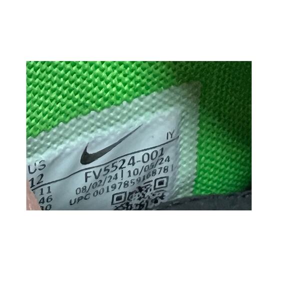 Nike GT Jump Academy Black Green Strike White Mens 12 - Picture 8 of 8